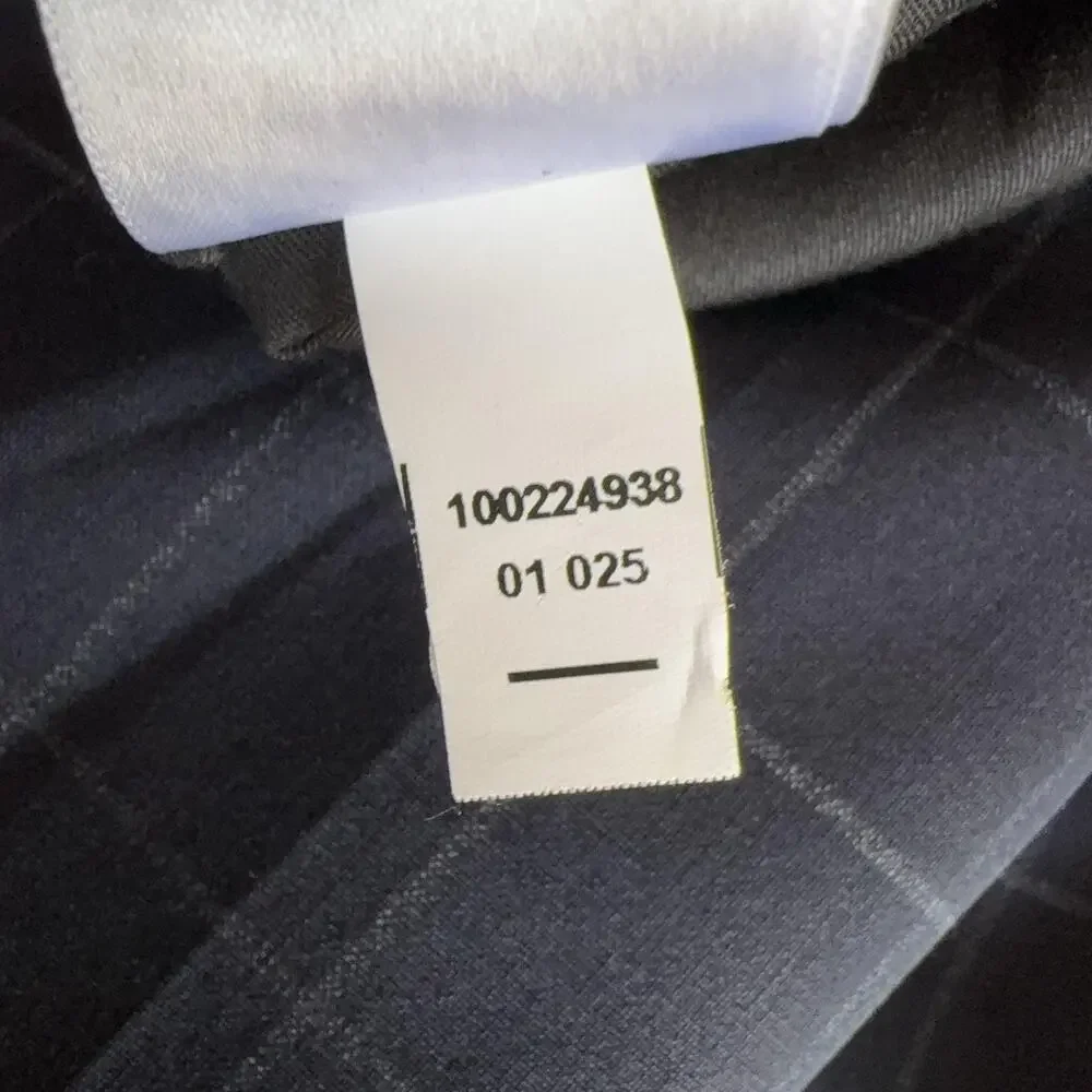 Brooks Brothers Dress Pants Mens 38x32 Navy Check Stretch Wool Blend Business - Picture 10 of 15